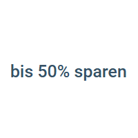 Bis 50% Sparen