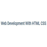 Web Development With HTML CSS