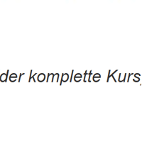Der Komplette Kurs
