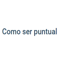 Como Ser Puntual