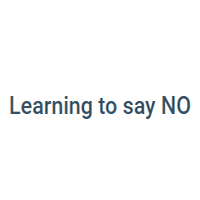 Learning To Say No