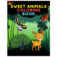 Sweet Animals Coloring Book