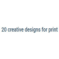 20 creative designs for print promo codes