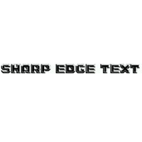 Sharp Edge Text