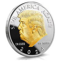 Gold and Silver Trump Coin